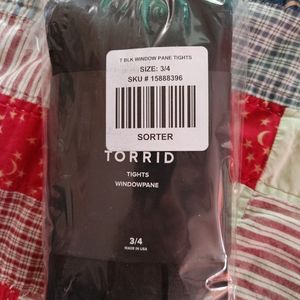 Size 3/4 window panel tights